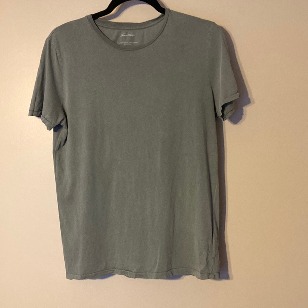 American Vintage Grayish-Green Short Sleeve Tee